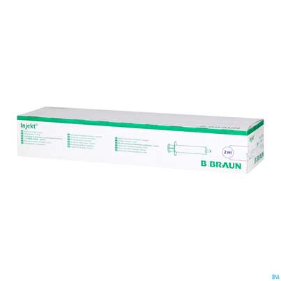 Sie sehen eine Packung Injektionsspritzen U.zubeh. Einmalspritzen Braun Injekt 2ml -bra 100st, Produktbild: 02 Injektionsspritzen U.zubeh. Einmalspritzen Braun Injekt 2ml -bra 100st, A-Nr.: 2692551 - 02