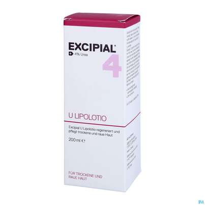 Sie sehen eine Packung EXCIPIAL U LIPOLOT 4% UREA, 200 Milliliter, Produktbild: 03 EXCIPIAL U LIPOLOT 4% UREA, 200 Milliliter, A-Nr.: 2691801 - 03