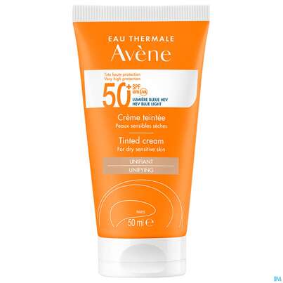 Sie sehen eine Packung Avène Getönte Sonnencreme Spf 50+ 50ml, Produktbild: 02 Avène Getönte Sonnencreme Spf 50+ 50ml, A-Nr.: 5598953 - 02