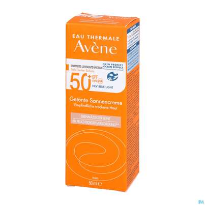 Sie sehen eine Packung Avène Getönte Sonnencreme Spf 50+ 50ml, Produktbild: 05 Avène Getönte Sonnencreme Spf 50+ 50ml, A-Nr.: 5598953 - 05