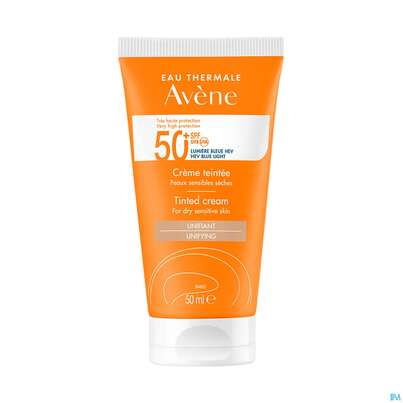 Sie sehen eine Packung Avène Getönte Sonnencreme Spf 50+ 50ml, Produktbild: 07 Avène Getönte Sonnencreme Spf 50+ 50ml, A-Nr.: 5598953 - 07