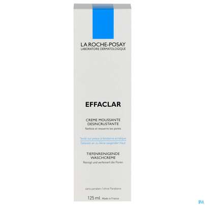 Sie sehen eine Packung La Roche-Posay Effaclar tiefenreinigende Waschcreme, 125 Milliliter, Produktbild: 01 La Roche-Posay Effaclar tiefenreinigende Waschcreme, 125 Milliliter, A-Nr.: 2657299 - 01
