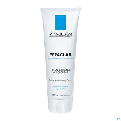 Sie sehen eine Packung La Roche-Posay Effaclar tiefenreinigende Waschcreme, 125 Milliliter, Produktbild: 05 La Roche-Posay Effaclar tiefenreinigende Waschcreme, 125 Milliliter, A-Nr.: 2657299 - 05