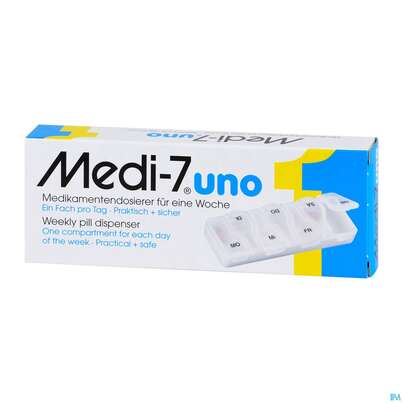 Sie sehen eine Packung MEDI-7 PHA UNO MEDIKAM.DOS, 1 Stück, Produktbild: 02 MEDI-7 PHA UNO MEDIKAM.DOS, 1 Stück, A-Nr.: 2588374 - 02