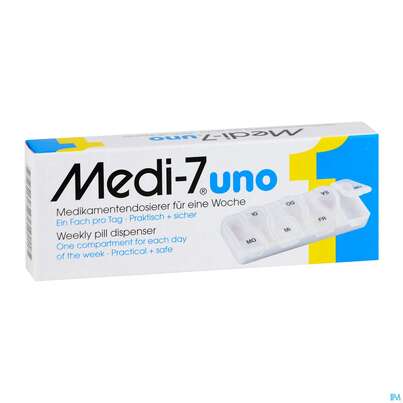 Sie sehen eine Packung MEDI-7 PHA UNO MEDIKAM.DOS, 1 Stück, Produktbild: 03 MEDI-7 PHA UNO MEDIKAM.DOS, 1 Stück, A-Nr.: 2588374 - 03