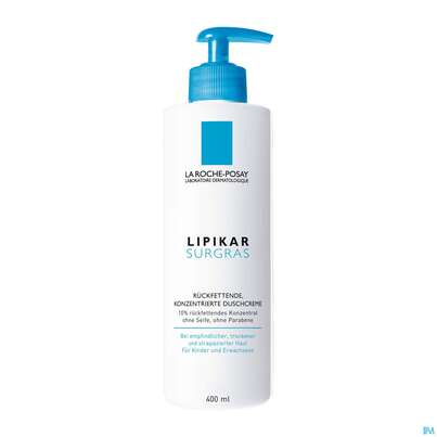 Sie sehen eine Packung La Roche Posay Koerperpflege Lipikar/surgras Konzentr.duschcreme 400ml, Produktbild: 06 La Roche Posay Koerperpflege Lipikar/surgras Konzentr.duschcreme 400ml, A-Nr.: 5356322 - 06