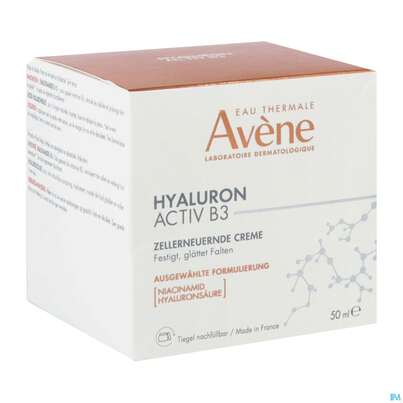 Sie sehen eine Packung Avene Hyaluron Activ B3 Tagescreme 50ml, Produktbild: 05 Avene Hyaluron Activ B3 Tagescreme 50ml, A-Nr.: 5450297 - 05