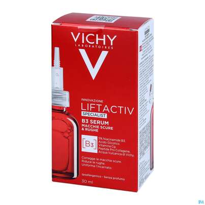 Sie sehen eine Packung VICHY LIFTACTIV B3 SERUM, 30 Milliliter, Produktbild: 03 VICHY LIFTACTIV B3 SERUM, 30 Milliliter, A-Nr.: 5427140 - 03