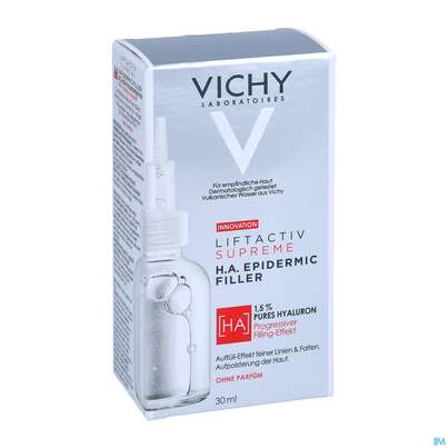 Sie sehen eine Packung Vichy Liftactiv H.a Epidermic Filler 30ml, Produktbild: 03 Vichy Liftactiv H.a Epidermic Filler 30ml, A-Nr.: 5304880 - 03