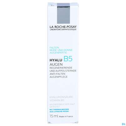 Sie sehen eine Packung La Roche-Posay Hyalu B5 Aufpolsternde Anti-Falten Augenpflege, 15 Milliliter, Produktbild: 01 La Roche-Posay Hyalu B5 Aufpolsternde Anti-Falten Augenpflege, 15 Milliliter, A-Nr.: 4933697 - 01