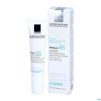 Sie sehen eine Packung La Roche-Posay Hyalu B5 Aufpolsternde Anti-Falten Augenpflege, 15 Milliliter, Produktbild: 04 La Roche-Posay Hyalu B5 Aufpolsternde Anti-Falten Augenpflege, 15 Milliliter, A-Nr.: 4933697 - 04