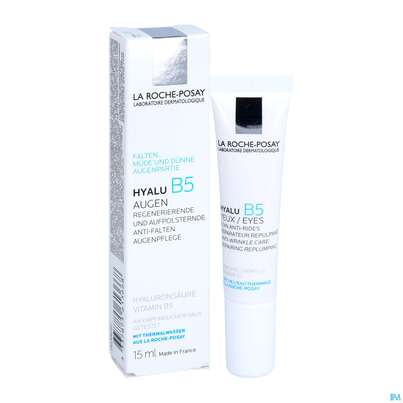 Sie sehen eine Packung La Roche-Posay Hyalu B5 Aufpolsternde Anti-Falten Augenpflege, 15 Milliliter, Produktbild: 05 La Roche-Posay Hyalu B5 Aufpolsternde Anti-Falten Augenpflege, 15 Milliliter, A-Nr.: 4933697 - 05