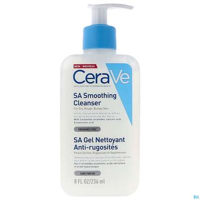 Sie sehen eine Packung CeraVe SA Glättende Reinigung, 236 Milliliter, Produktbild: 03 CeraVe SA Glättende Reinigung, 236 Milliliter, A-Nr.: 5178719 - 03