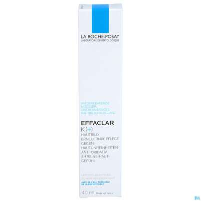 Sie sehen eine Packung La Roche-Posay Effaclar K Hautbilderneuernde Pflege, 40 Milliliter, Produktbild: 01 La Roche-Posay Effaclar K Hautbilderneuernde Pflege, 40 Milliliter, A-Nr.: 4878857 - 01