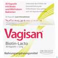 Sie sehen eine Packung VAGISAN KPS MILSRE +BIOTIN, 30 Stück, Produktbild: 01 VAGISAN KPS MILSRE +BIOTIN, 30 Stück, A-Nr.: 4404094 - 01
