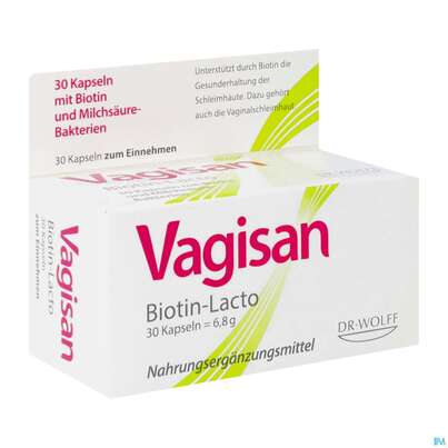 Sie sehen eine Packung VAGISAN KPS MILSRE +BIOTIN, 30 Stück, Produktbild: 03 VAGISAN KPS MILSRE +BIOTIN, 30 Stück, A-Nr.: 4404094 - 03