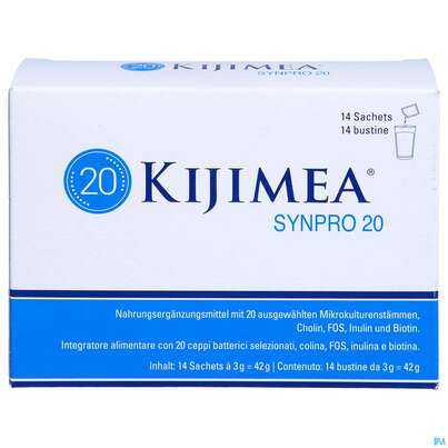 Sie sehen eine Packung KIJIMEA SYNPRO 20, 14 Stück, Produktbild: 01 KIJIMEA SYNPRO 20, 14 Stück, A-Nr.: 4841699 - 01