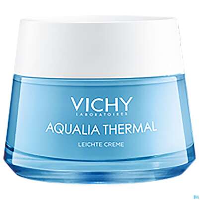 Sie sehen eine Packung Vichy Aqualia Thermal leichte Feuchtigkeitspflege, 50 Milliliter, Produktbild: 01 Vichy Aqualia Thermal leichte Feuchtigkeitspflege, 50 Milliliter, A-Nr.: 4838059 - 01