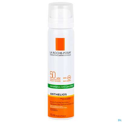 Sie sehen eine Packung La Roche-Posay Anthelios Transparentes Gesichtsspray LSF50, 75 Milliliter, Produktbild: 01 La Roche-Posay Anthelios Transparentes Gesichtsspray LSF50, 75 Milliliter, A-Nr.: 4800890 - 01
