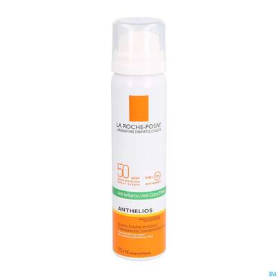Sie sehen eine Packung La Roche-Posay Anthelios Transparentes Gesichtsspray LSF50, 75 Milliliter, Produktbild: 02 La Roche-Posay Anthelios Transparentes Gesichtsspray LSF50, 75 Milliliter, A-Nr.: 4800890 - 02