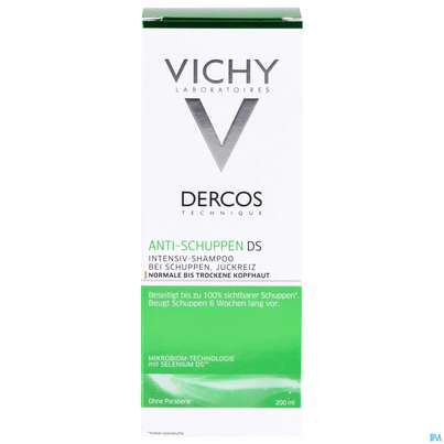 Sie sehen eine Packung SH.VICHY DERC A-SCHUPP THNEU, 200 Milliliter, Produktbild: 01 SH.VICHY DERC A-SCHUPP THNEU, 200 Milliliter, A-Nr.: 4357414 - 01
