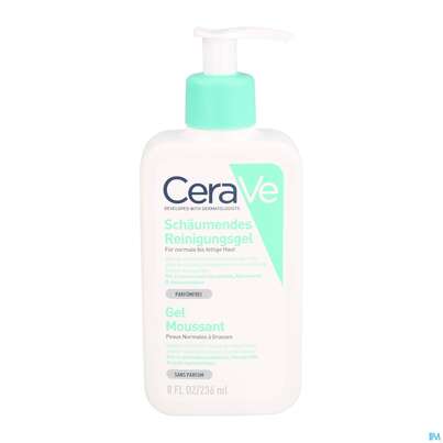 Sie sehen eine Packung CeraVe Schäumendes Reinigungsgel , 236 Milliliter, Produktbild: 03 CeraVe Schäumendes Reinigungsgel , 236 Milliliter, A-Nr.: 4802038 - 03