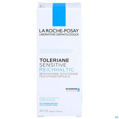 Sie sehen eine Packung La Roche-Posay Toleriane Sensitive reichhaltige Gesichtspflege, 40 Milliliter, Produktbild: 01 La Roche-Posay Toleriane Sensitive reichhaltige Gesichtspflege, 40 Milliliter, A-Nr.: 5063063 - 01