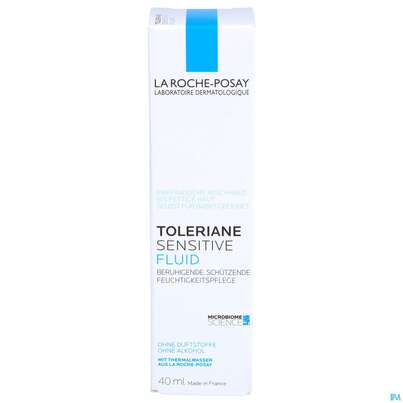 Sie sehen eine Packung La Roche-Posay Toleriane Sensitive Fluid leichte Gesichtspflege, 40 Milliliter, Produktbild: 01 La Roche-Posay Toleriane Sensitive Fluid leichte Gesichtspflege, 40 Milliliter, A-Nr.: 5063086 - 01