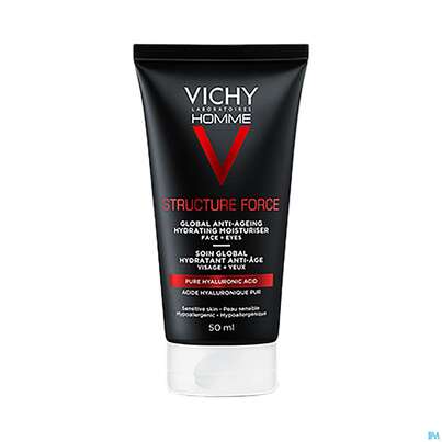 Sie sehen eine Packung Vichy Homme Structure Force Gesichtspflege, 50 Milliliter, Produktbild: 03 Vichy Homme Structure Force Gesichtspflege, 50 Milliliter, A-Nr.: 5054348 - 03