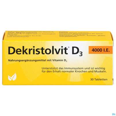 DEKRISTOLVIT D3 4000IE TBL, 30 Stück, A-Nr.: 4324231 - 01