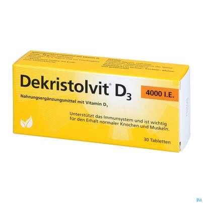 DEKRISTOLVIT D3 4000IE TBL, 30 Stück, A-Nr.: 4324231 - 04