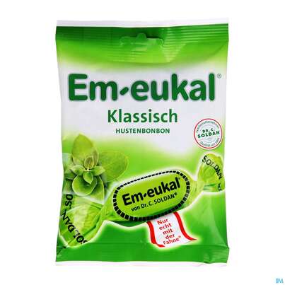 Sie sehen eine Packung EM-EUKAL BONB ZH KLASS, 75 Gramm, Produktbild: 01 EM-EUKAL BONB ZH KLASS, 75 Gramm, A-Nr.: 5035641 - 01
