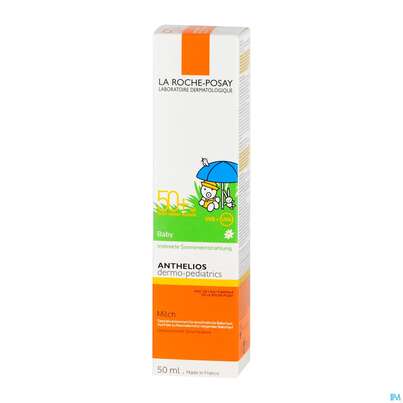 Sie sehen eine Packung La Roche-Posay Anthelios Dermo-Kids Baby Milch LSF 50+, 50 Milliliter, Produktbild: 02 La Roche-Posay Anthelios Dermo-Kids Baby Milch LSF 50+, 50 Milliliter, A-Nr.: 4309651 - 02