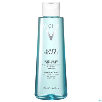 Sie sehen eine Packung Vichy Pureté Thermale Belebende Reinigungslotion, 200 Milliliter, Produktbild: 01 Vichy Pureté Thermale Belebende Reinigungslotion, 200 Milliliter, A-Nr.: 4309993 - 01