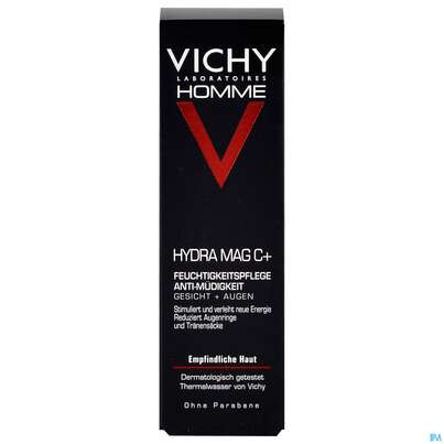 Sie sehen eine Packung VICHY HOMME HYDRA MAG C+, 50 Milliliter, Produktbild: 01 VICHY HOMME HYDRA MAG C+, 50 Milliliter, A-Nr.: 3828136 - 01