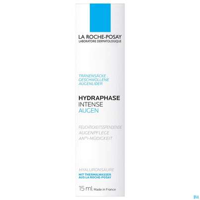 Sie sehen eine Packung La Roche-Posay Hydraphase HA Intense Augen, 15 Milliliter, Produktbild: 01 La Roche-Posay Hydraphase HA Intense Augen, 15 Milliliter, A-Nr.: 3832528 - 01