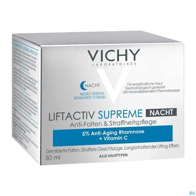 Sie sehen eine Packung VICHY LIFTACTIV SUPR N, 50 Milliliter, Produktbild: 01 VICHY LIFTACTIV SUPR N, 50 Milliliter, A-Nr.: 3817581 - 01