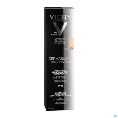 Sie sehen eine Packung VICHY DERMABL.3D COVERFLOW25, 30 Milliliter, Produktbild: 03 VICHY DERMABL.3D COVERFLOW25, 30 Milliliter, A-Nr.: 4127016 - 03