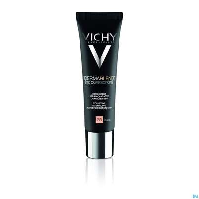 Sie sehen eine Packung VICHY DERMABL.3D COVERFLOW25, 30 Milliliter, Produktbild: 05 VICHY DERMABL.3D COVERFLOW25, 30 Milliliter, A-Nr.: 4127016 - 05