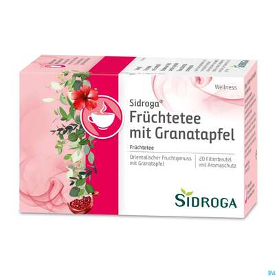 Sidroga Früchtetee mit Granatapfel, 20 Stück, A-Nr.: 4268969 - 04