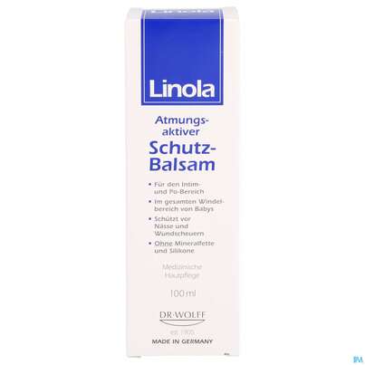 Sie sehen eine Packung LINOLA SCHUTZ BLS, 100 Milliliter, Produktbild: 01 LINOLA SCHUTZ BLS, 100 Milliliter, A-Nr.: 4109248 - 01