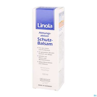 Sie sehen eine Packung LINOLA SCHUTZ BLS, 100 Milliliter, Produktbild: 02 LINOLA SCHUTZ BLS, 100 Milliliter, A-Nr.: 4109248 - 02