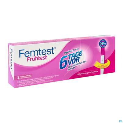 Sie sehen eine Packung Femtest Frühtest Neu, 1 Stück, Produktbild: 03 Femtest Frühtest Neu, 1 Stück, A-Nr.: 4269673 - 03