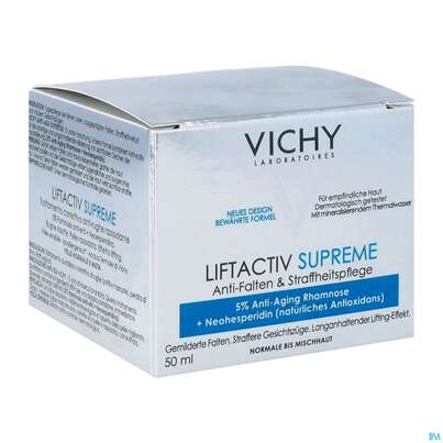 Sie sehen eine Packung VICHY LIFTACTIV SUPR NH, 50 Milliliter, Produktbild: 02 VICHY LIFTACTIV SUPR NH, 50 Milliliter, A-Nr.: 4261447 - 02