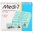 Sie sehen eine Packung DISPENSER MEDI -7PHA TÜRKIS, 1 Stück, Produktbild: 01 DISPENSER MEDI -7PHA TÜRKIS, 1 Stück, A-Nr.: 3742647 - 01
