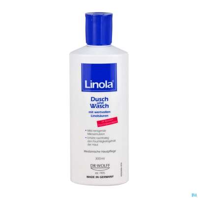 Sie sehen eine Packung LINOLA DU+WASCH MIKROEMU, 300 Milliliter, Produktbild: 05 LINOLA DU+WASCH MIKROEMU, 300 Milliliter, A-Nr.: 4089511 - 05