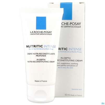 Sie sehen eine Packung La Roche-Posay Nutritic Intense Intensive Aufbaupflege, 50 Milliliter, Produktbild: 02 La Roche-Posay Nutritic Intense Intensive Aufbaupflege, 50 Milliliter, A-Nr.: 4083922 - 02