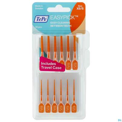 Sie sehen eine Packung Tepe Easypick Xs/s 36st, Produktbild: 02 Tepe Easypick Xs/s 36st, A-Nr.: 4261051 - 02
