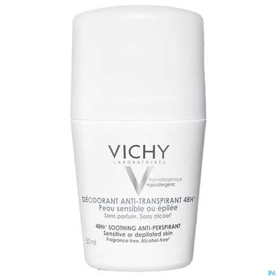 Sie sehen eine Packung Vichy Sensitiv Anti-Transpirant 48h Roll-On, 50 Milliliter, Produktbild: 01 Vichy Sensitiv Anti-Transpirant 48h Roll-On, 50 Milliliter, A-Nr.: 3724359 - 01