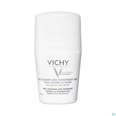 Sie sehen eine Packung Vichy Sensitiv Anti-Transpirant 48h Roll-On, 50 Milliliter, Produktbild: 02 Vichy Sensitiv Anti-Transpirant 48h Roll-On, 50 Milliliter, A-Nr.: 3724359 - 02